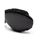 Black Cotton Mules