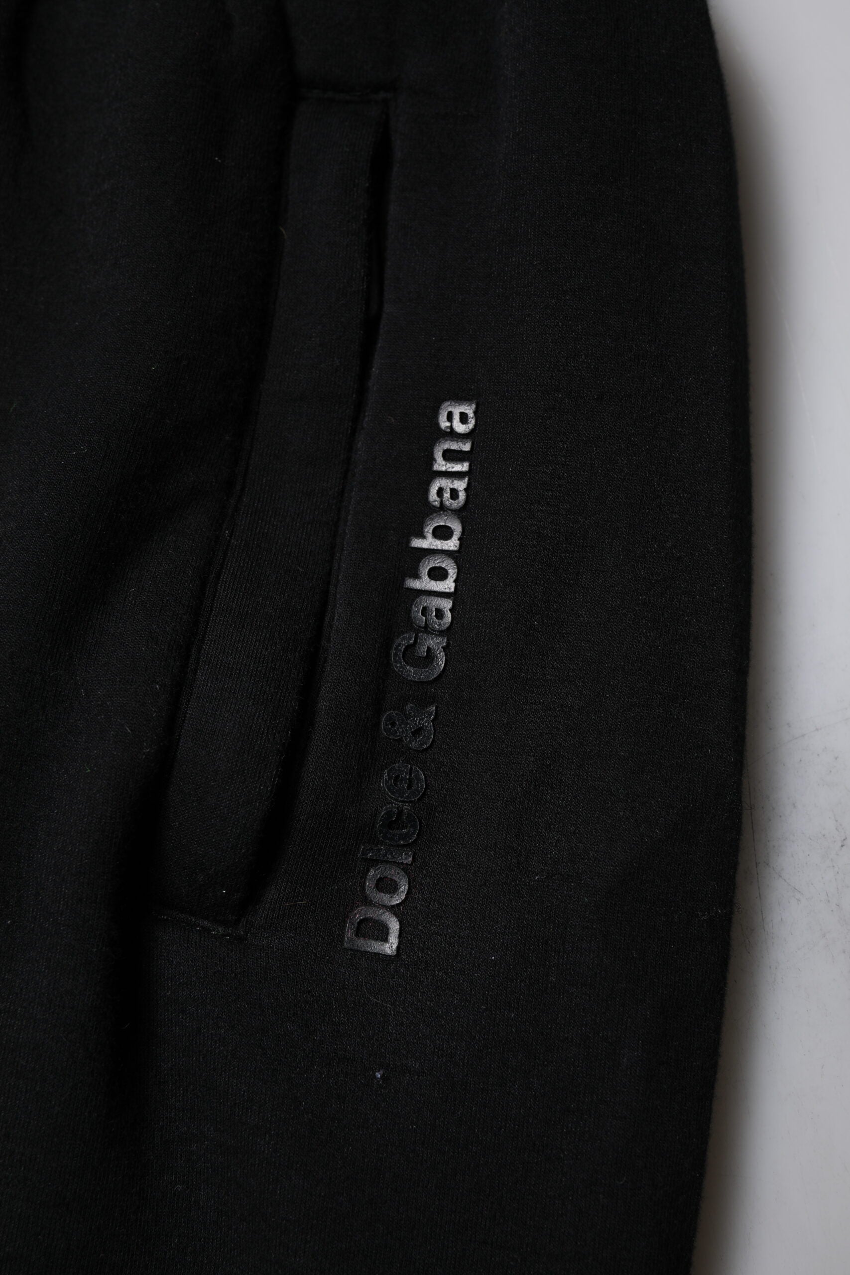 Black Cotton Blend Men Jogger Sweatpants Pants