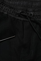 Black Cotton Blend Men Jogger Sweatpants Pants