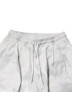 White Camouflage Cargo Jogger Sweatpants Pants