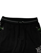 Black Floral King Men Jogger Sweatpants Pants