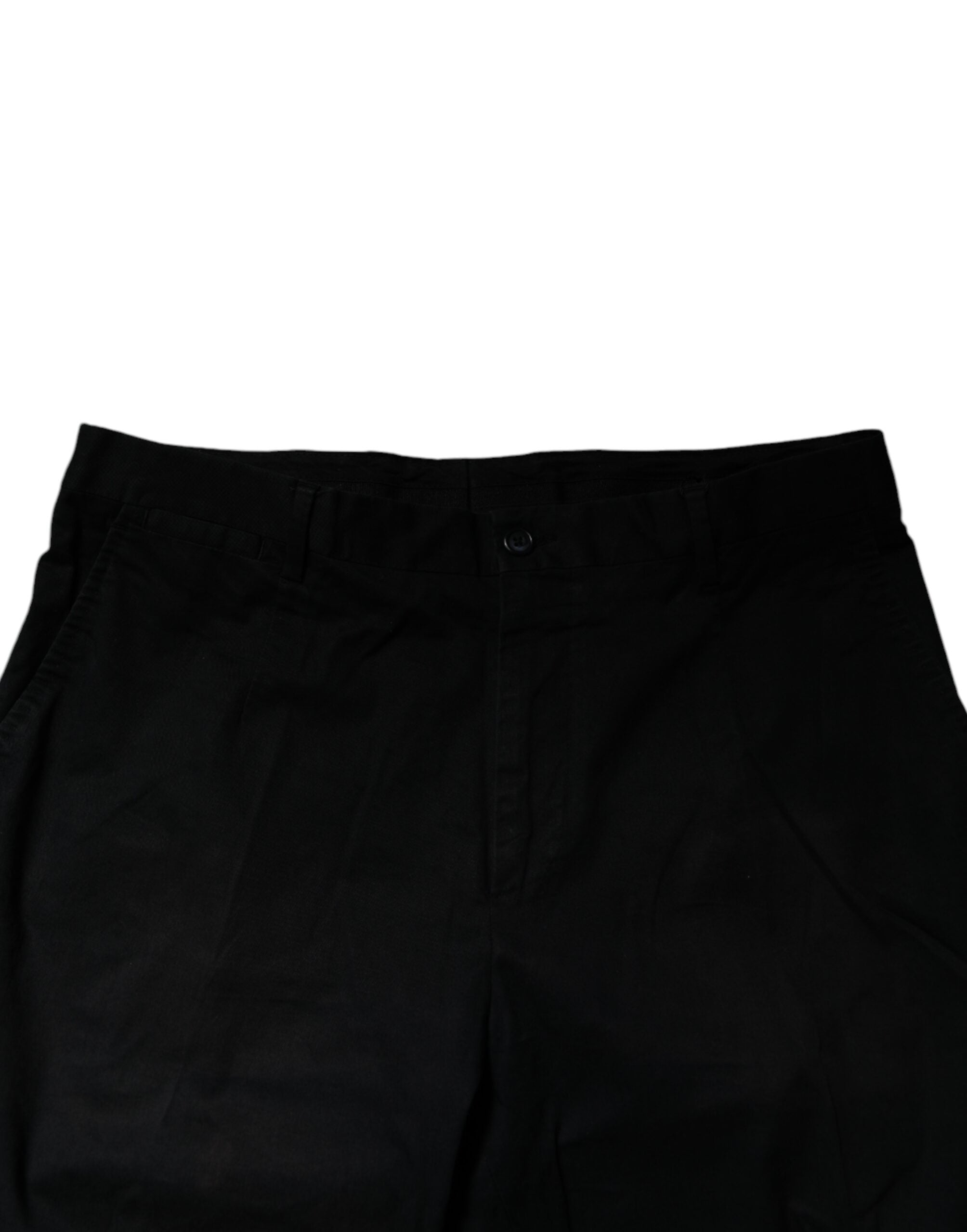 Black Cotton Stretch Skinny Dress Formal Pants