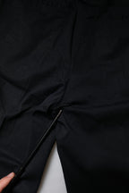 Black Cotton Stretch Skinny Dress Formal Pants