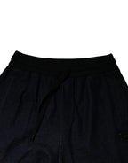 Black Jacquard Jogger Men Sweatpants Pants