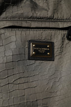 Brown Lambskin Leather Men Sweatpants Pants
