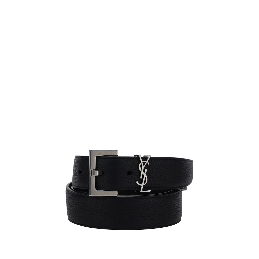 Black Calf Leather Bos Taurus Belt