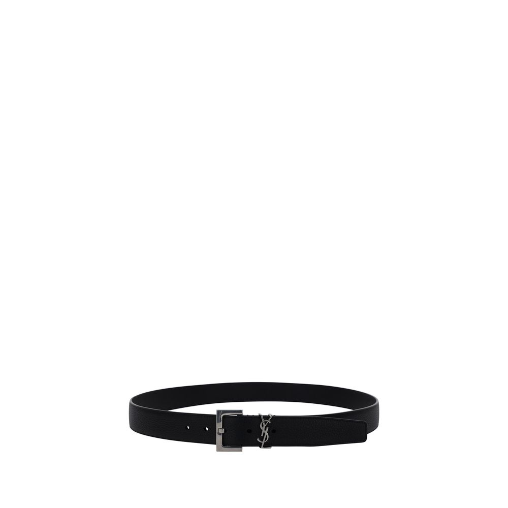 Black Calf Leather Bos Taurus Belt