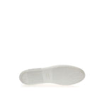 White Leather Low Top Sneakers