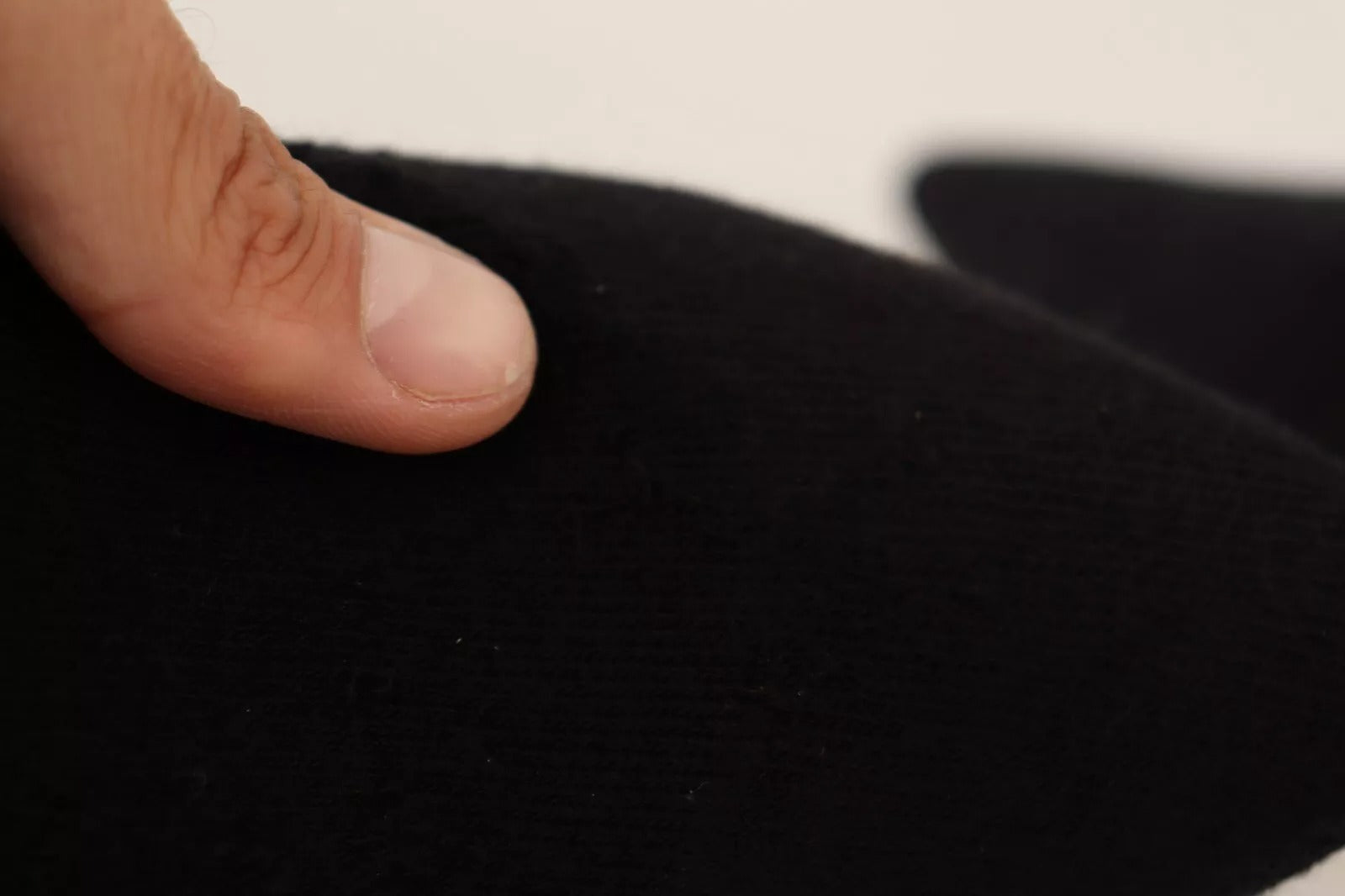 Black Suede Logo Socks Block Heel Ankle Boots Shoes