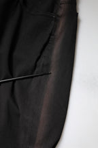 Black Cotton High Waist Skinny Denim Jeans