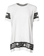 White #DGMillennials Cotton Crewneck T-shirt