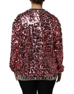Pink DG Queen Sequin Pullover Sweater