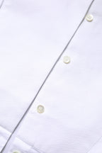 White Cotton Dress Collared Dress Shirt Top