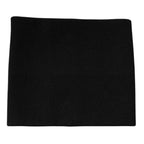 Black Cashmere Knitted Square Handkerchief Scarf