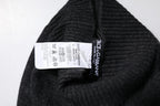 Black Cashmere Knitted Neck Warmer Foulard Scarf