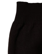 Brown Cashmere Knitted Neck Warmer Foulard Scarf