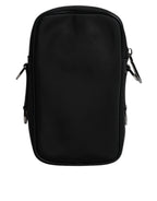 Multicolor Leopard Jacquard Logo Plaque Neck Strap Bag