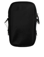 Multicolor Leopard Jacquard Logo Plaque Neck Strap Bag