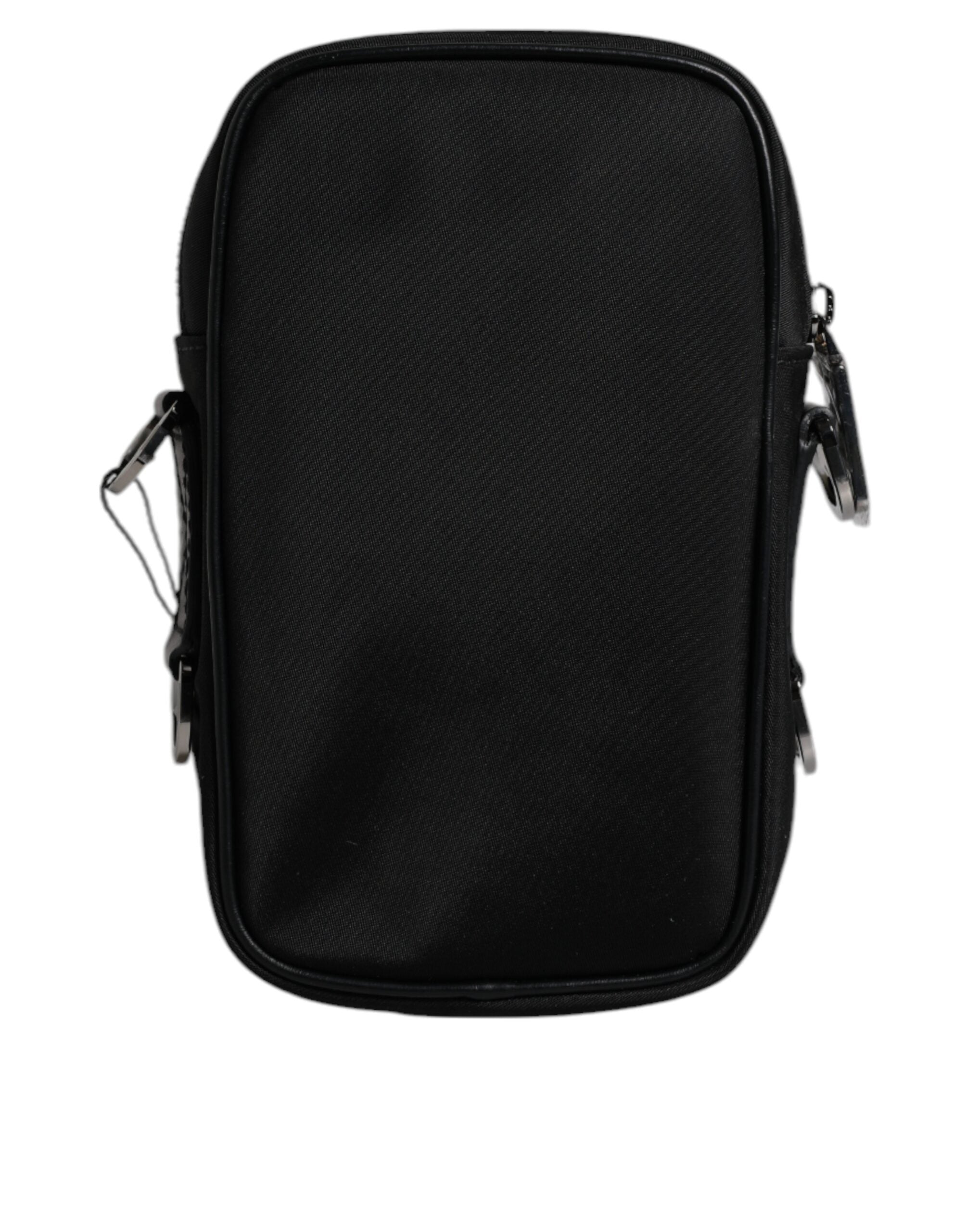 Multicolor Leopard Jacquard Logo Plaque Neck Strap Bag