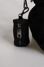 Black Shoulder Strap Pet Carry Logo Plaque Bag