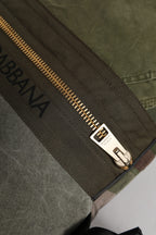 Military Green Patchwork Rucksack Backpack Bag