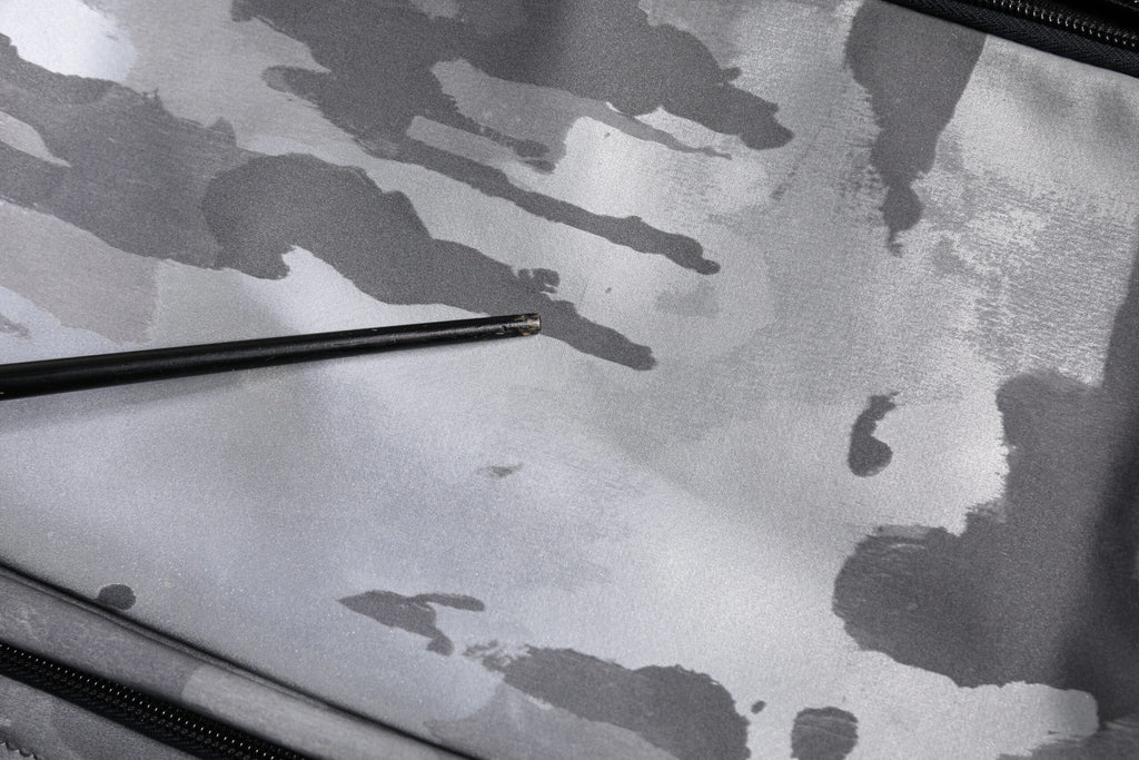 Gray Camo Cotton Multiple Compartments Tote Bag