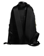 Black Logo Tape Polyamide School Travel Backpack Bag