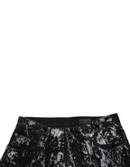 Black Tie Dye Cotton Straight Men Denim Jeans