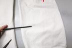White Corals Tattered Straight Denim Jeans