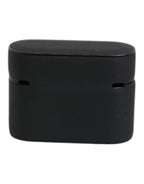 Black Orange Silicone Embossed Logo Airpods Case