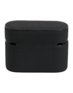 Black Yellow Silicone Embossed Logo Airpods Case