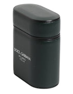 Green Calfskin Leather Logo Print Flip Holder Airpods Case