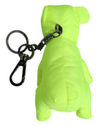 Green Bear Embroidered Logo Keychain Clasp Keyring