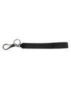 Black Nylon Logo DG Crown Men's Holder Keychain Keyring