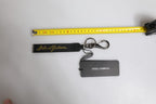 Black Logo Nylon Silver Brass Men Holder Keychain Keyring