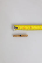 Black Sapphire Gold Tone Brass Tie Clip Bar