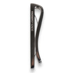 Silver Tone Brass Logo Branded Tie Clip Bar