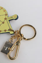 Multicolor Gold Tone Carretto Keychain Keyring