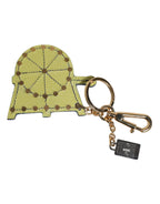 Multicolor Gold Tone Carretto Keychain Keyring