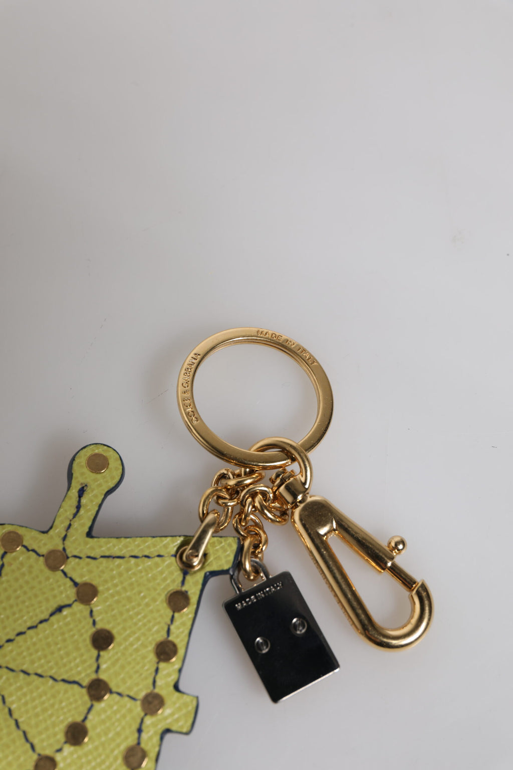 Multicolor Gold Tone Carretto Keychain Keyring