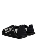 Black Logo Lace Up Low Top NS1 Sneakers Shoes