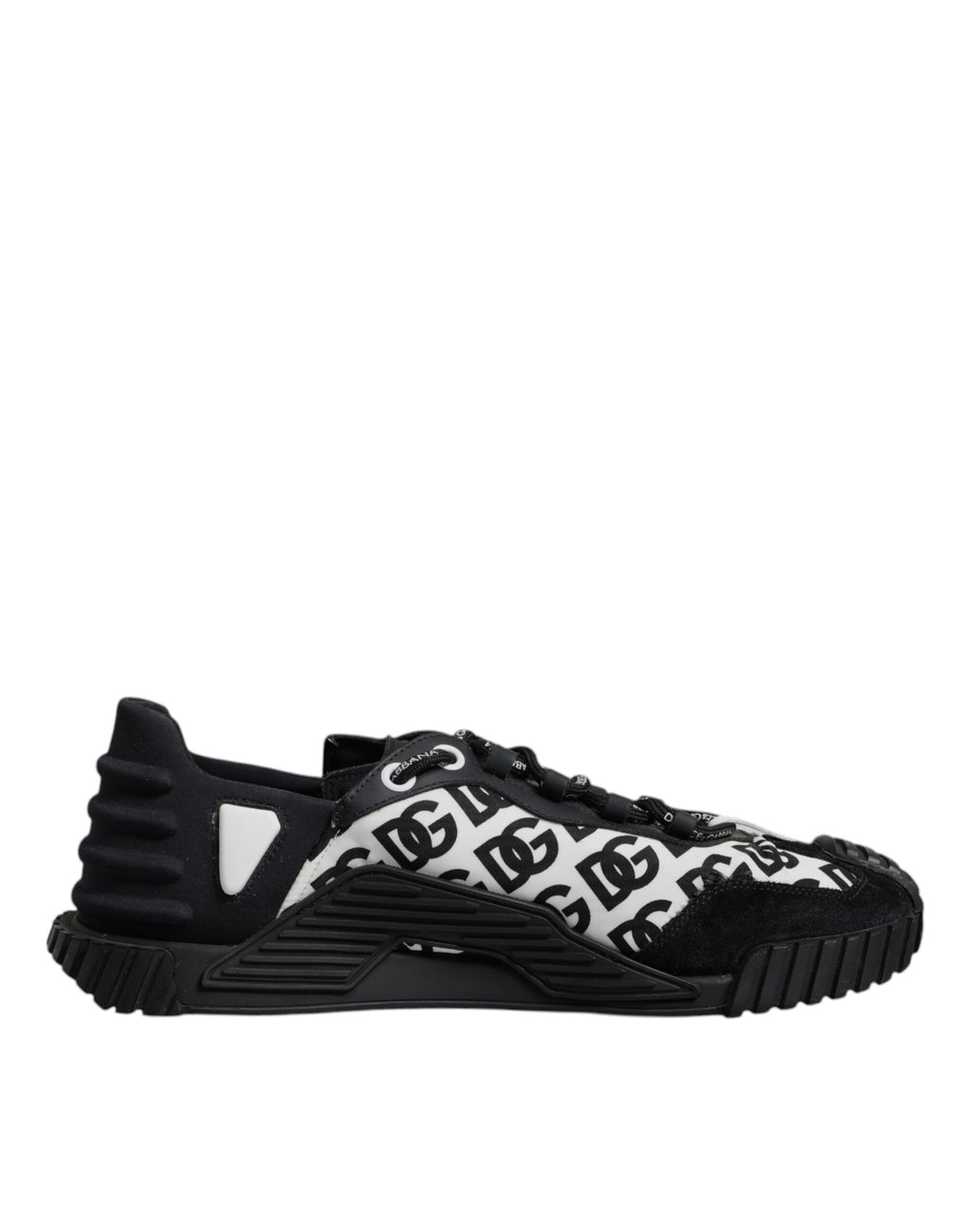 Black Logo Lace Up Low Top NS1 Sneakers Shoes