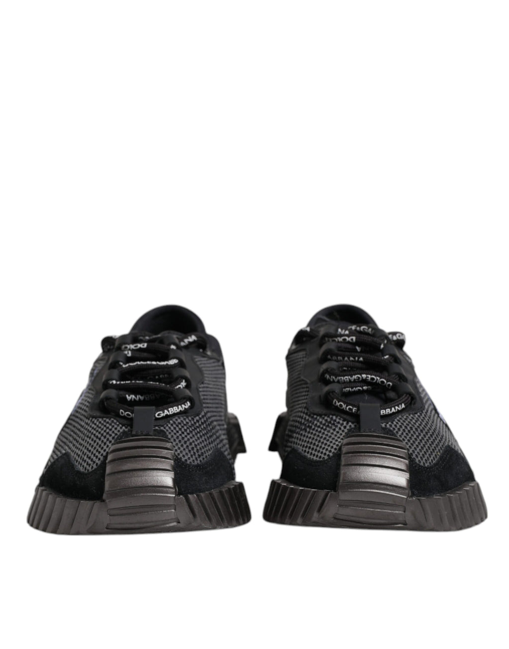 Black Silver Logo Low Top Men Sneakers Shoes