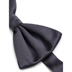 Gray Silk Bowtie