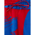 Multicolor Viscose Shorts