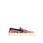 Pink Cotton Platform Sneakers