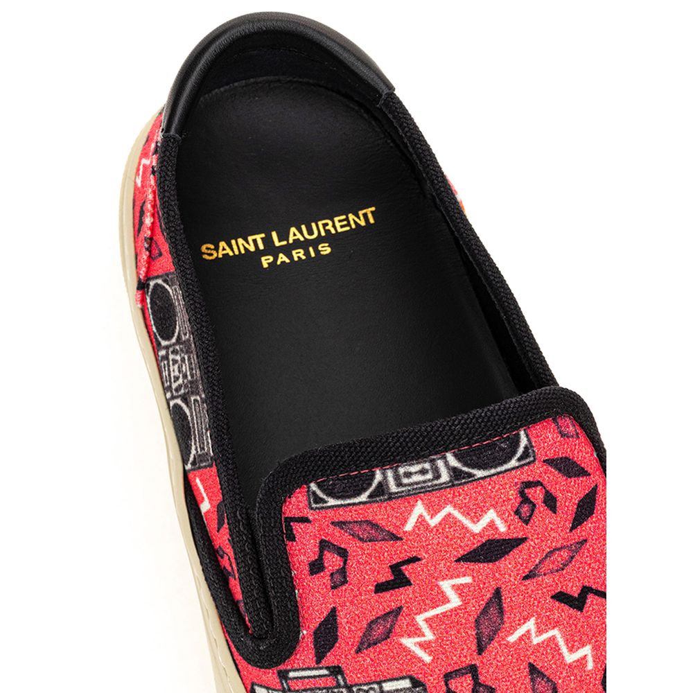 Pink Cotton Platform Sneakers