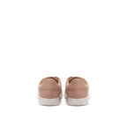 Pink Leather Low Top Sneakers