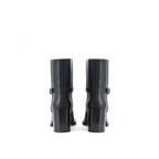 Black Leather Ankle Boots