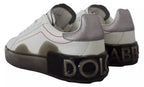 White Leather Portofino Sneakers Shoes